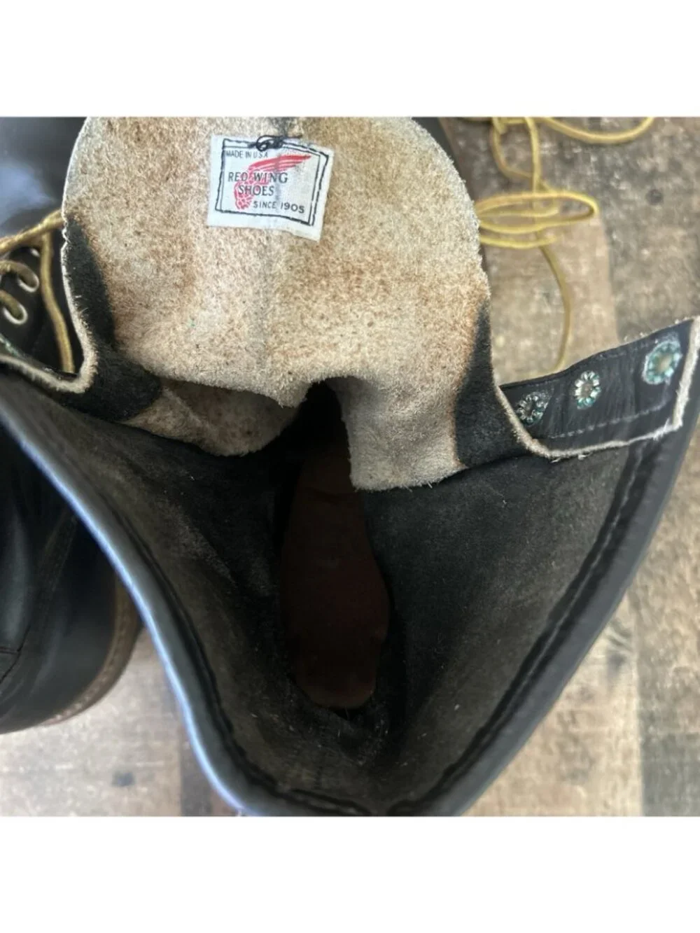 Red Wing 699 Soft Toe Firefighter Logger Work Boots Mens 10.5 E